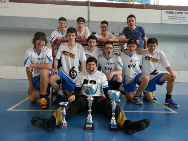 Floorball U19 Team gewinnt Italienpokal