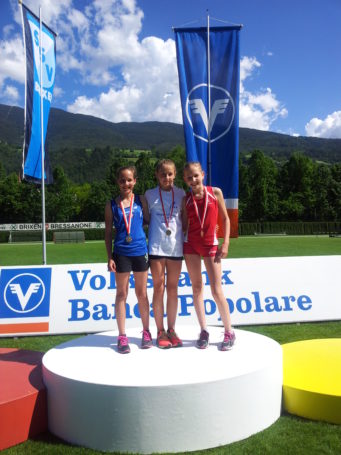 Zweimal Silber und dreimal Bronze bei den Landesmeisterschaften der SchülerInnen A und B in Brixen