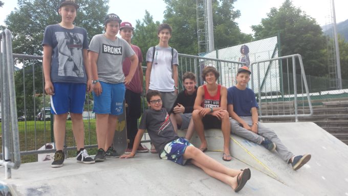 Die neue Skatergruppe in Sterzing