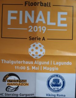 Das Finale der Italienmeisterschaft auf dem Großfeld in Algund: trotz guter Leistung verlor der UHC Sterzing-Gargazon gegen Viking Roma mit 6:11